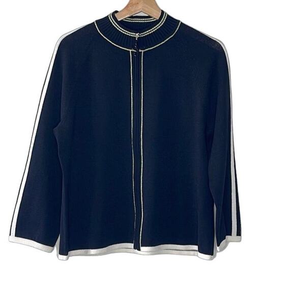ST. JOHN SPORT WOMEN'S FULL ZIP CARDIGAN‎ SIZE M - Picture 1 of 7